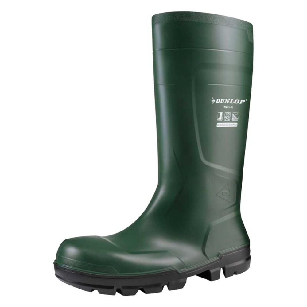 Dunlop Unisex Adult Jobguard Rain Boots / Heritage Green